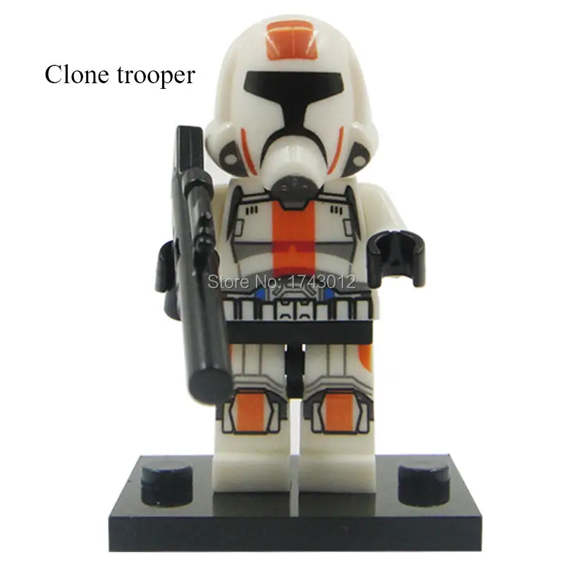 30pcs XH 083 Building Blocks Super Heroes Avengers Star Wars Orange Clone Soldiers Trooper Action Bricks Toys For Children | Игрушки и