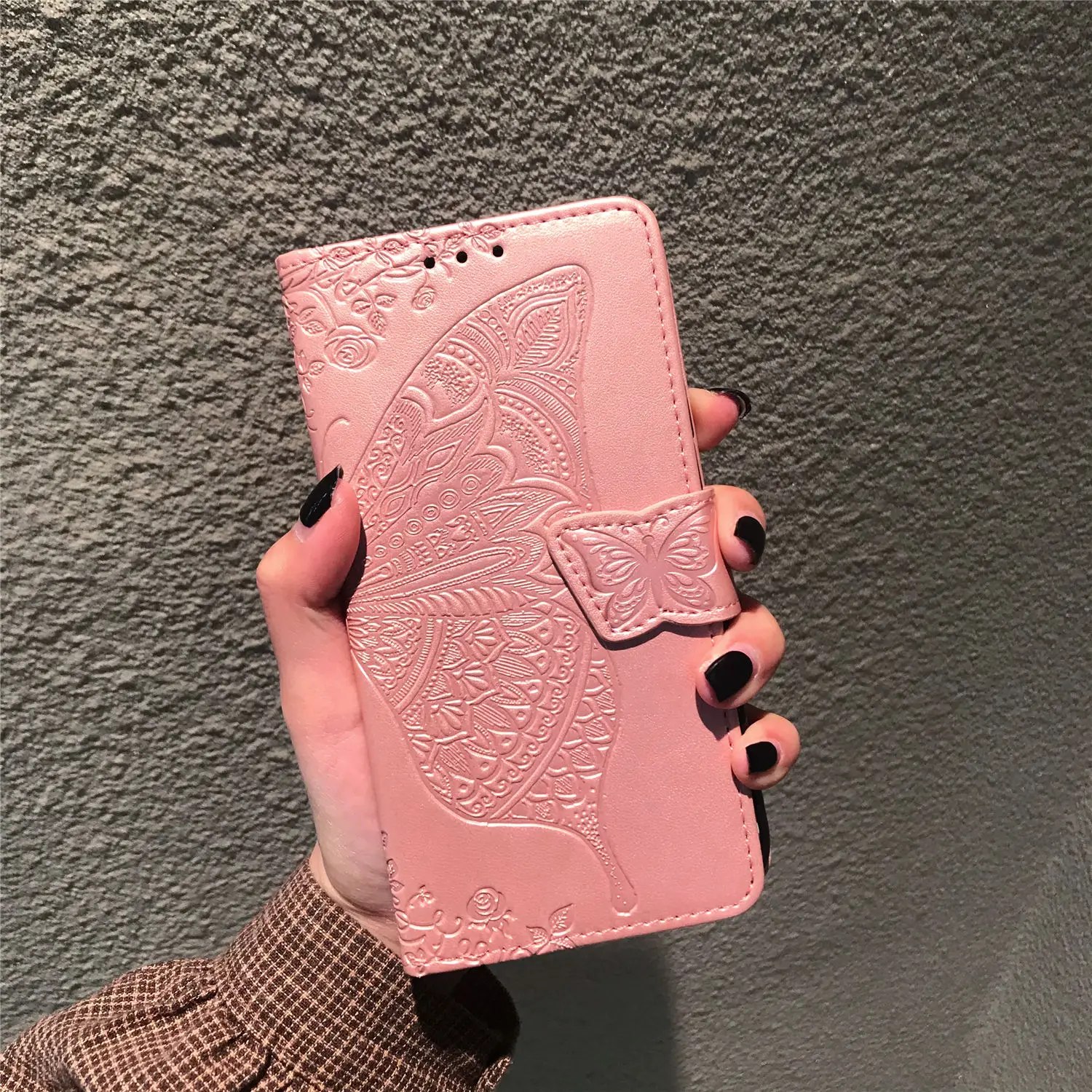Rose Кожаный чехол-бумажник для Xiao mi Pocophone F1 Max 3 mi A3 8 Lite 9T 9 SE Play Red mi 7A K20 Go 6A Note 7 8 6 5 Pro Plus Book Fundas - Цвет: Rose