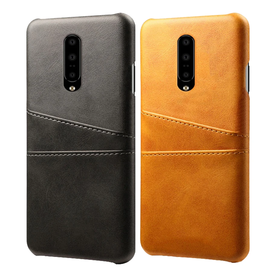 Роскошные кожаные держатели для телефонов для Oneplus One Plus 7 7Pro 5 5 T 6 6 T 3 2 X тонкий гибридный жесткий чехол для телефона