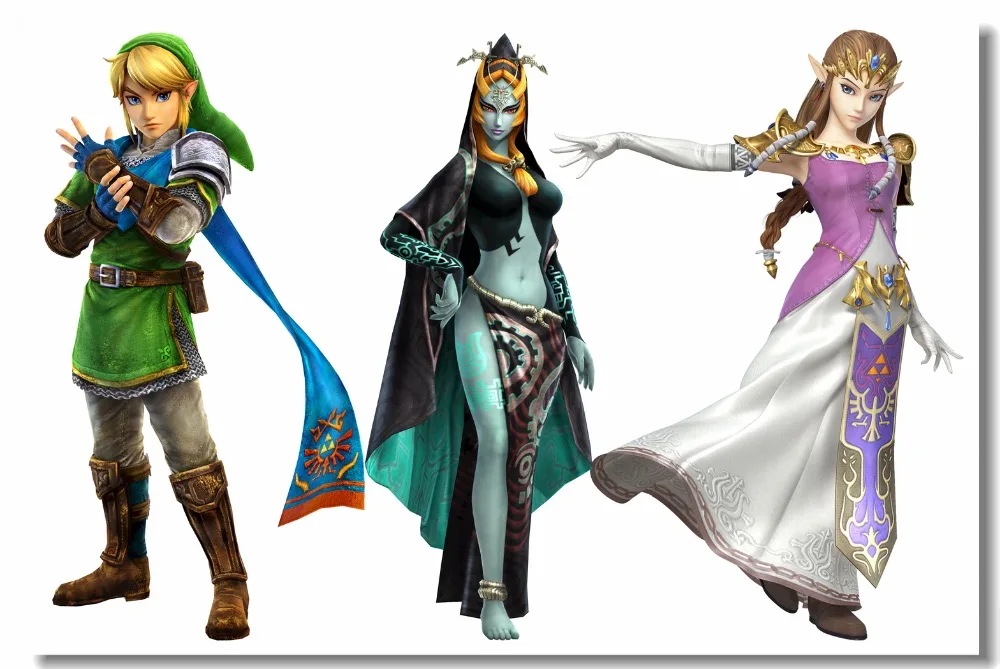 Оригинальная матерчатая настенные украшения Legend Of плакат The Zelda Сумеречной