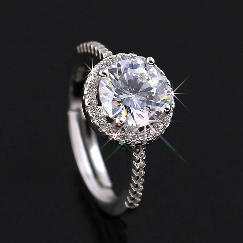 18 K 750Au Золотое кольцо с бриллиантом Moissanite D color VVS с национальным сертификатом MO-00107-01