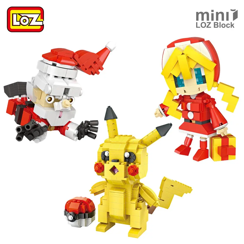 LOZ мини блоки Санта пиратский корабль строительные фигурку Аниме Chibi Статуэтка Mini