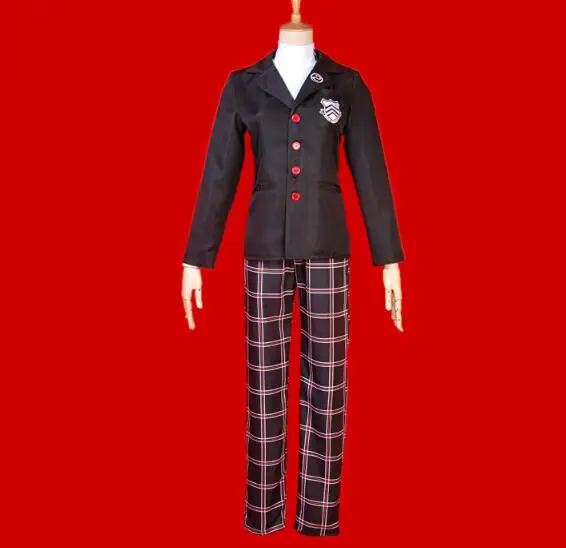 Аниме игра Persona 5 Akira Kurusu Мужское пальто Ren Amamiya косплей костюмы Хэллоуин школьная