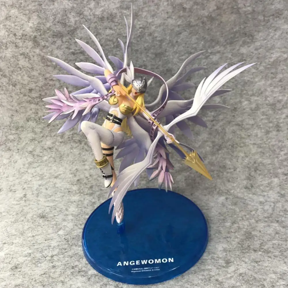 Digimon Angewomon ПВХ Фигурки игрушки 240 мм Аниме Приключения Дигимонов фигурка
