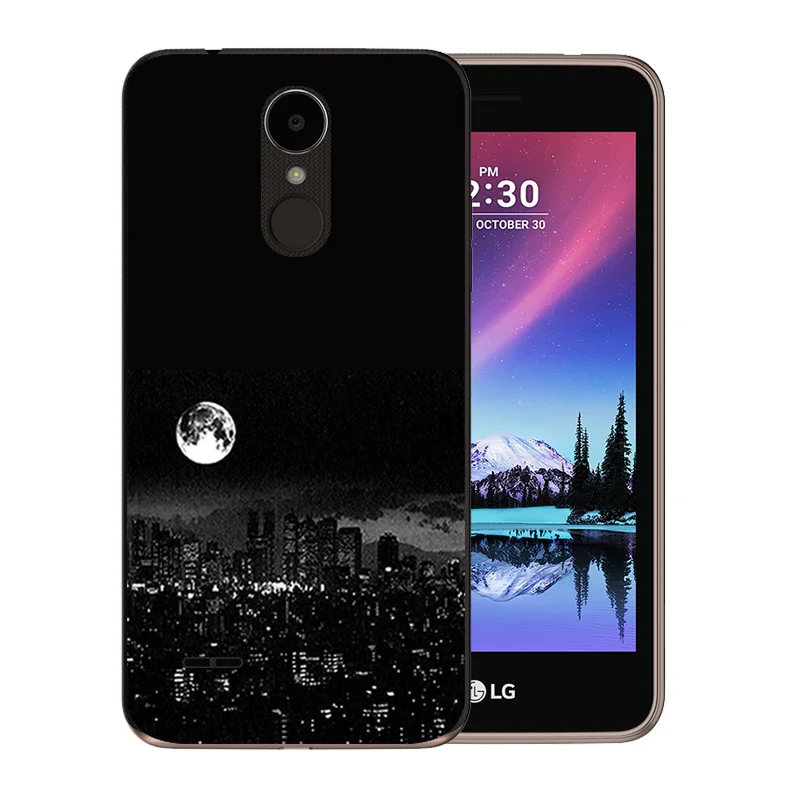 Роскошный чехол для телефона LG K4 2017 Мягкая силиконовая задняя крышка из ТПУ с