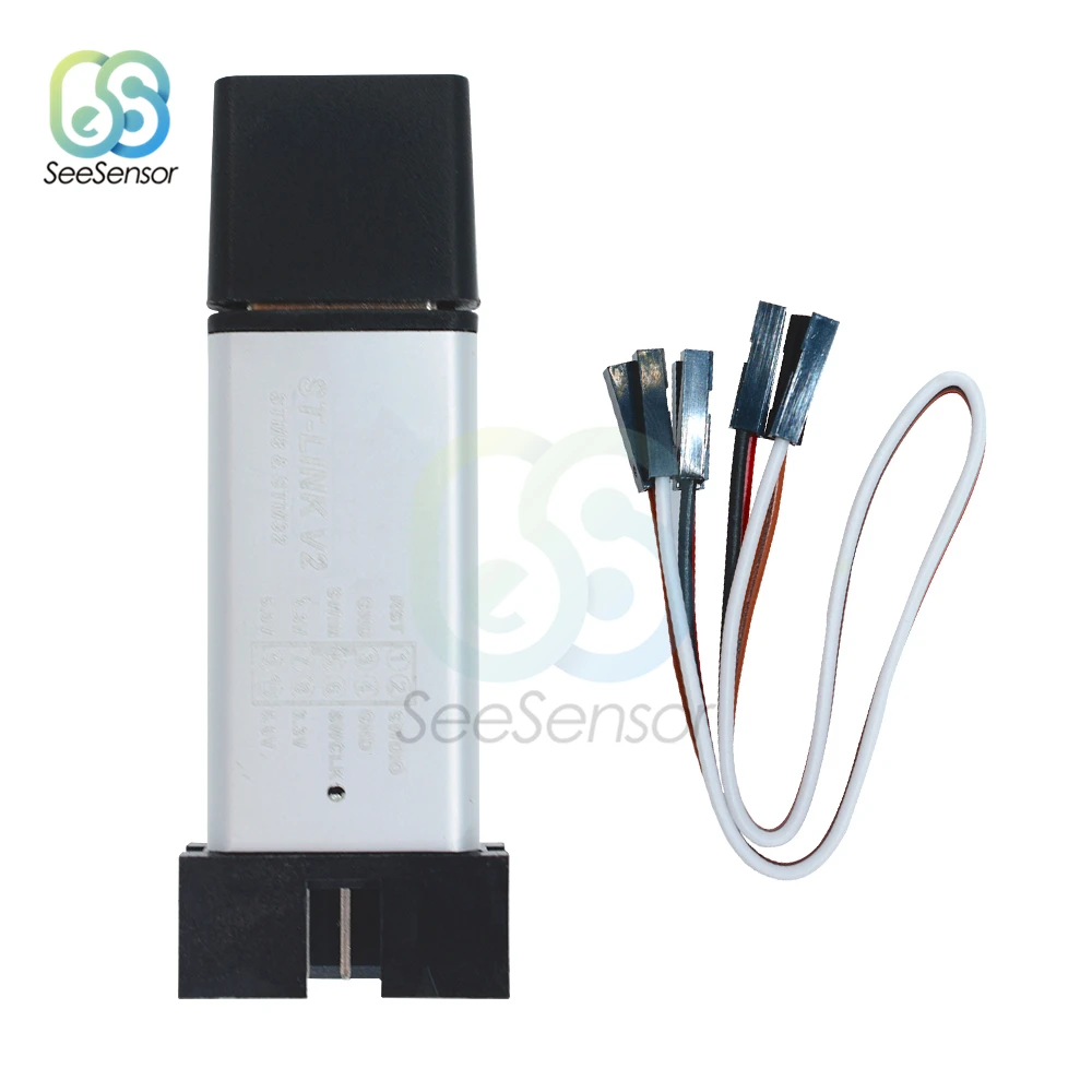 Программатор ST LINK Stlink Link V2 Mini STM8 STM32 для загрузки с чехлом кабель DuPont 1 шт.|Детали и