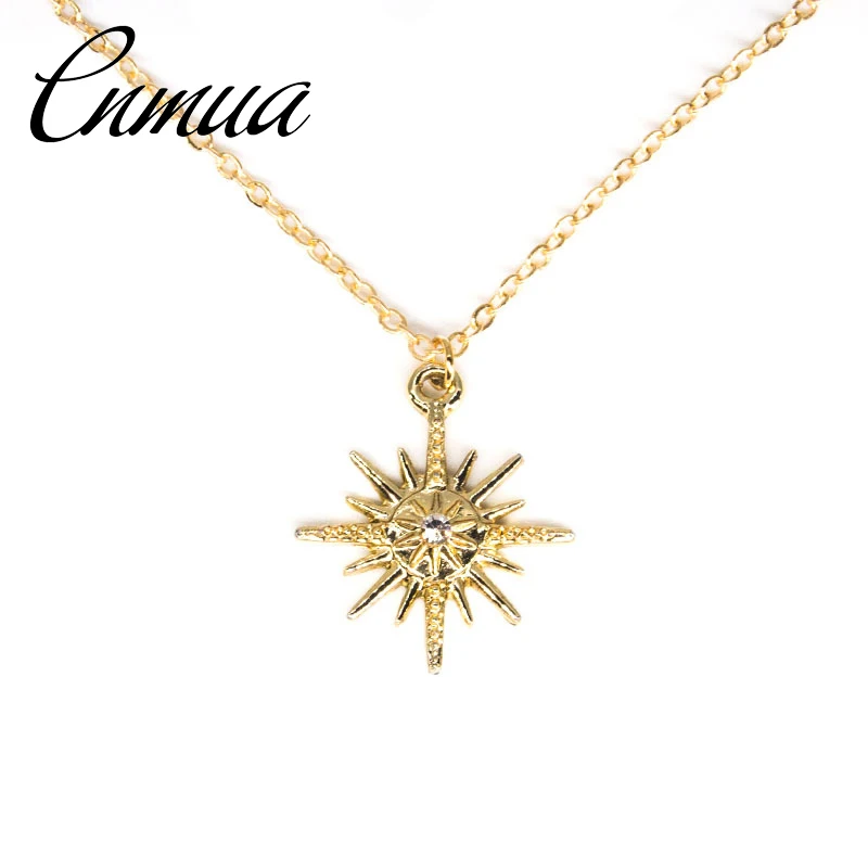 Модная модель солнца ожерелье Женская звезда ключица цепь Новый европейский и