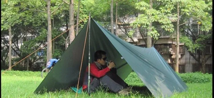 3F UL gear 3x3 M серебряное покрытие Flysheet Водонепроницаемый солнцезащитный 210 T тафты висячая Брезентовая палатка пляжный навес