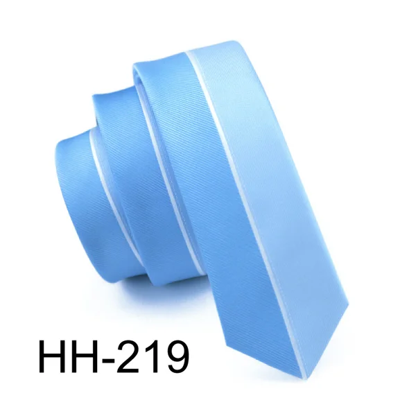 HH219 Новинка года, 20 стилей, модный тонкий галстук, узкие шелковые мужские галстуки Свадебный вечерний для жениха,, ширина 5,5/6 см - Цвет: HH219