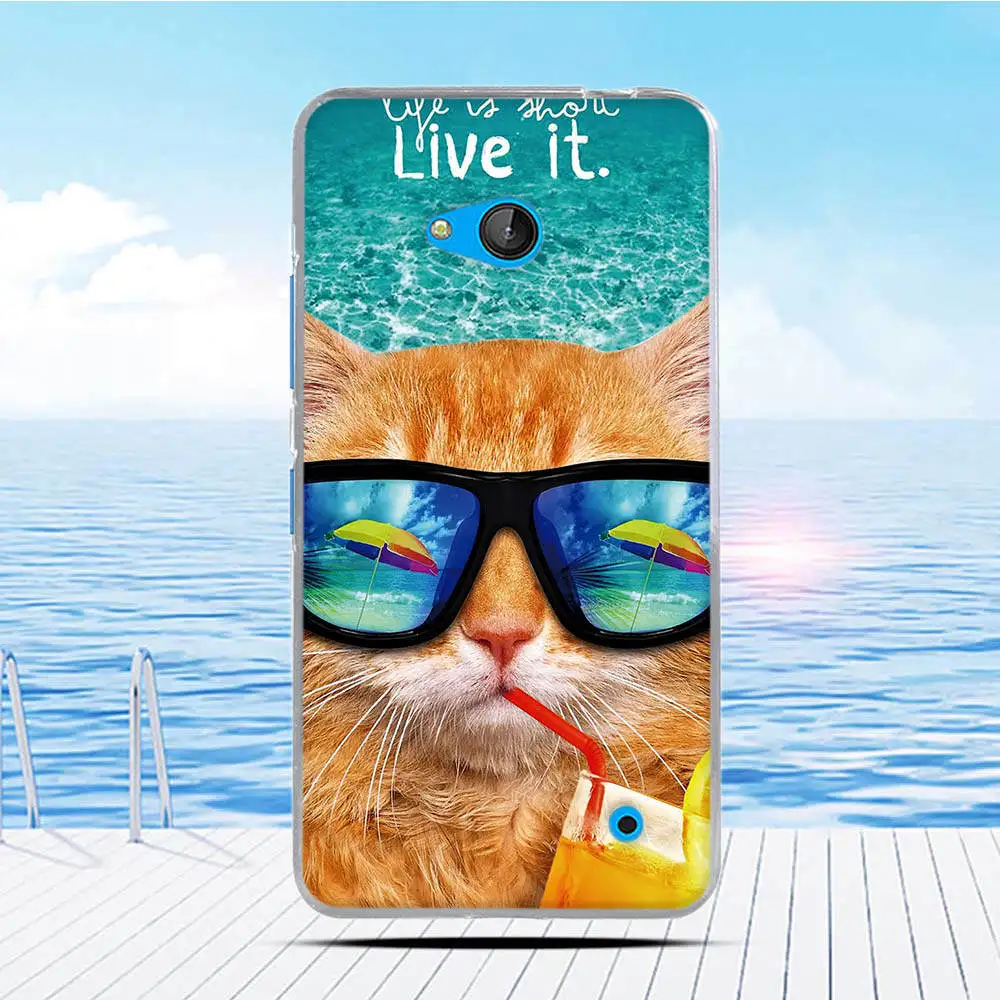 Мягкий силиконовый чехол из ТПУ для Nokia Microsoft Lumia 640 с 3D рельефным рисунком|Бамперы|