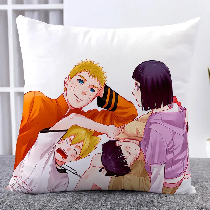 Amellor Симпатичные 45x45 см аниме BORUTO-NARUTO хиуга Хината 3D печать наволочка квадратная льняная тканевая Подушка домашняя дешевая подушка подарки