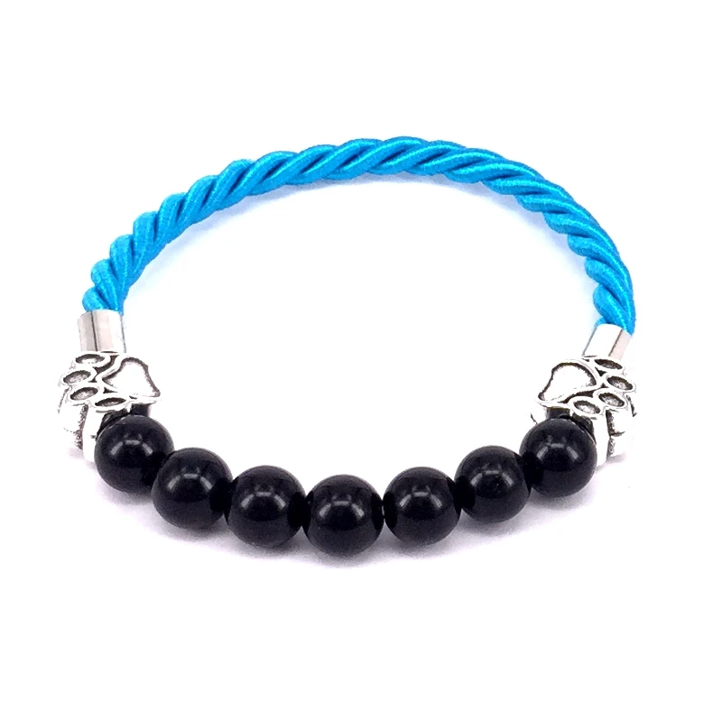 Индивидуальный заказ Размеры 6 Цвет веревки Браслеты обсидиана бисер браслет