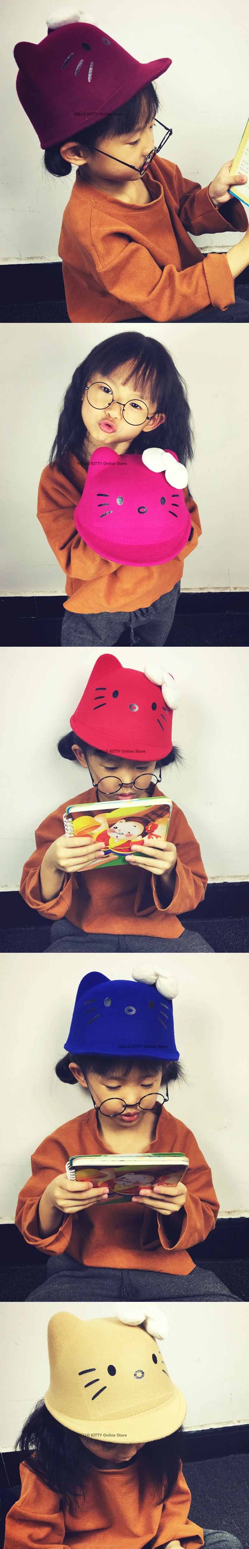 Hello kitty детские летние шапки кепки Кот милый hello kitty ребенок бейсбол Открытый обувь для девочек Кепка с козырьком от солнца Harajuku женский