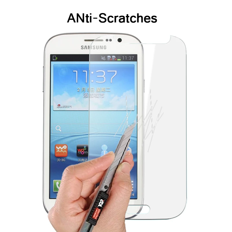 9H Закаленное стекло пленка для Samsung Galaxy Grand 2 стеклянная Neo I9060 Duos Защитная экрана |