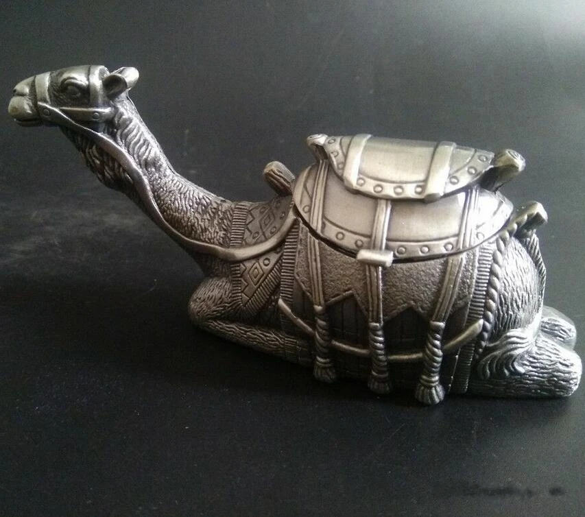 Изысканное Украшение старинное серебро ручной работы MIAO Relievo Camel Pattern драгоценный