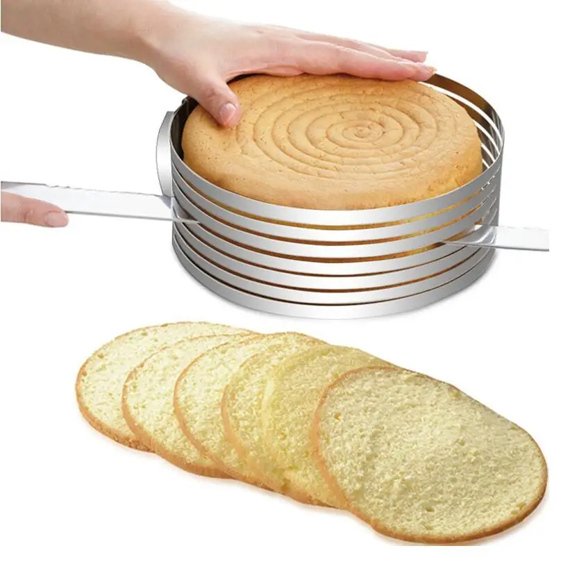 Регулируемый резак для торта слайсер из нержавеющей стали круглый нож хлеба