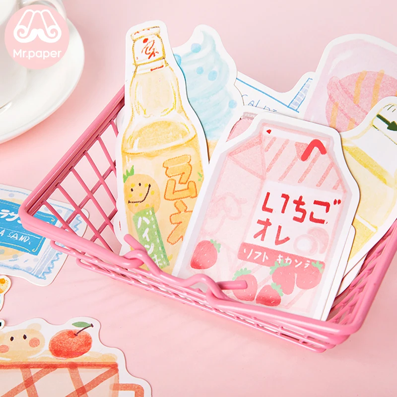 Mr. paper 30 шт./кор. в японском стиле нерегулярная открытка Kawaii Молочный Сок закуски открытка s fot письмо поздравительный подарок открытка