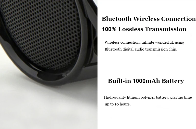 HLTON Портативный беспроводной Bluetooth динамик Громкая связь бас стерео музыкальный сабвуфер с подставкой Держатель для iphone X samsung Tablet PC