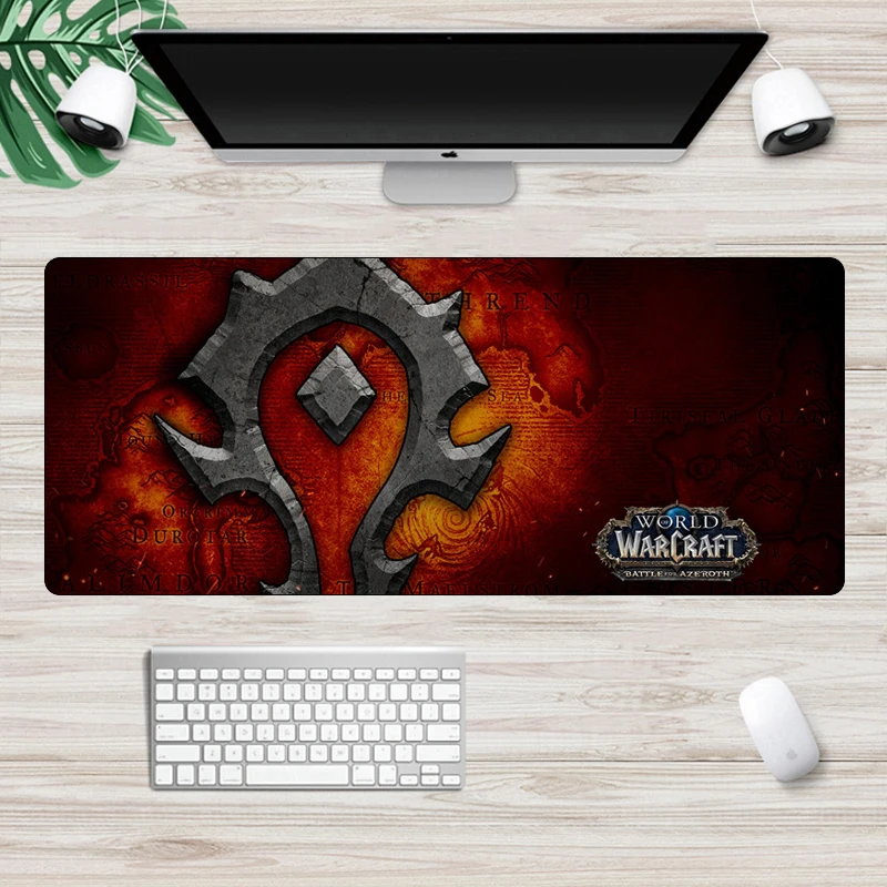 Большой игровой коврик для мыши 70x30 см World of Warcraft Противоскользящий компьютерный