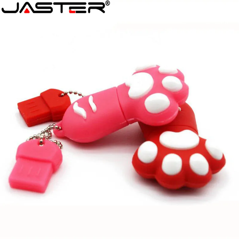 USB флеш накопитель JASTER hot creative Mini kitten palm с реальной емкостью 2 0 4 ГБ/8 ГБ/16 ГБ/32 ГБ/64