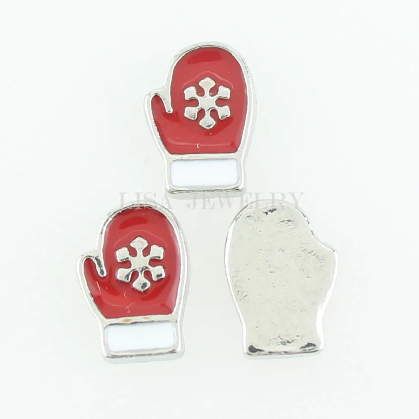 Модный плавающий кулон покрытый серебром с сердечками Красный Шарм