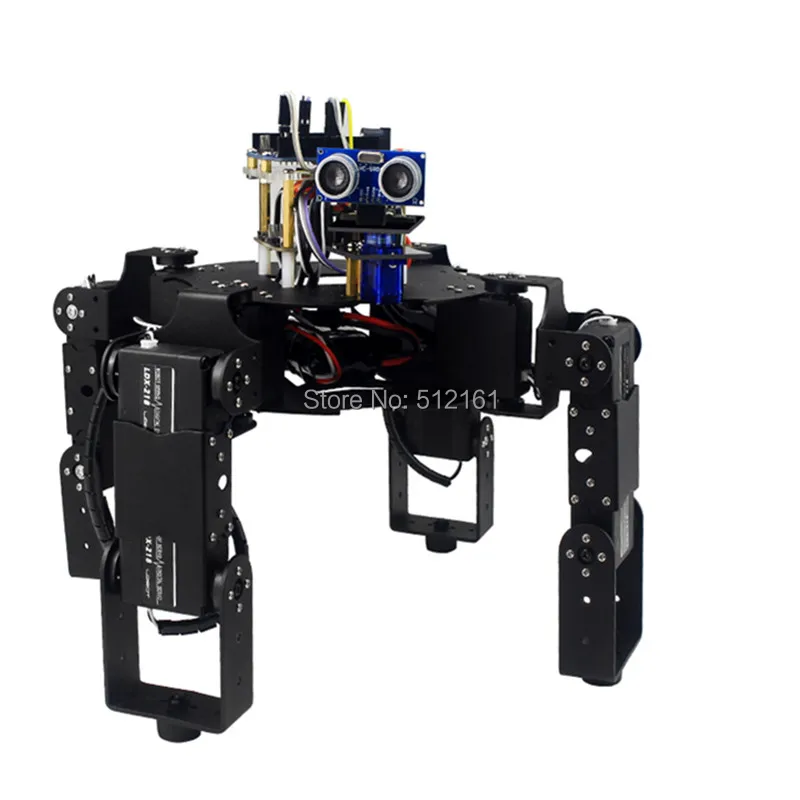 

DIY Full Set 12DOF Robot Hexapod Spider Frame Kits Bracket Accessories LCR4 an unassembled