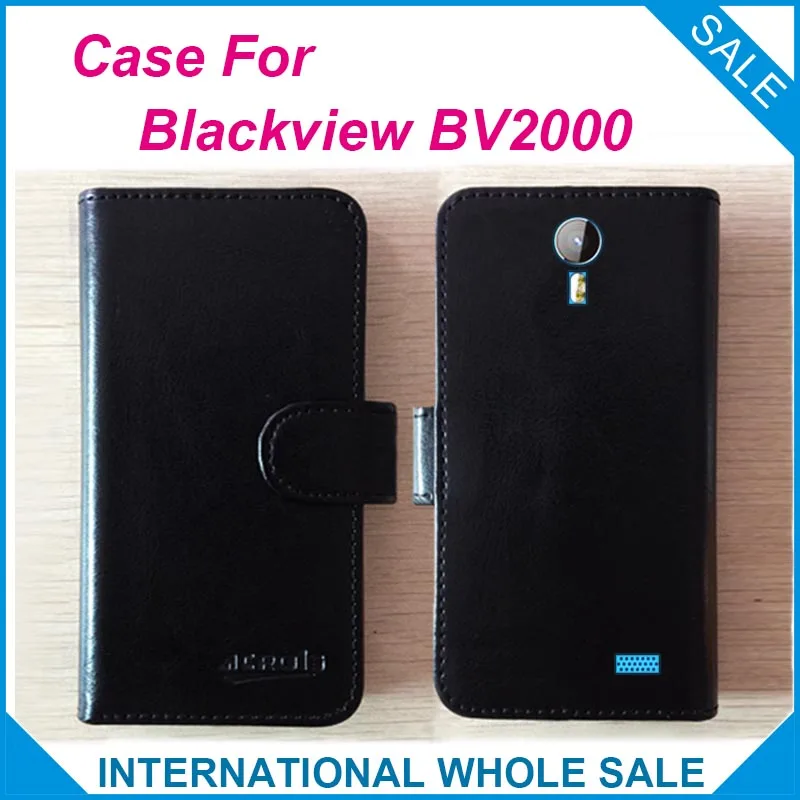 

Hot! 2017 blackview BV2000 Case, 6 Colors High quality Full Flip Fashion Customize Leather Exclusive Cover with Tracking