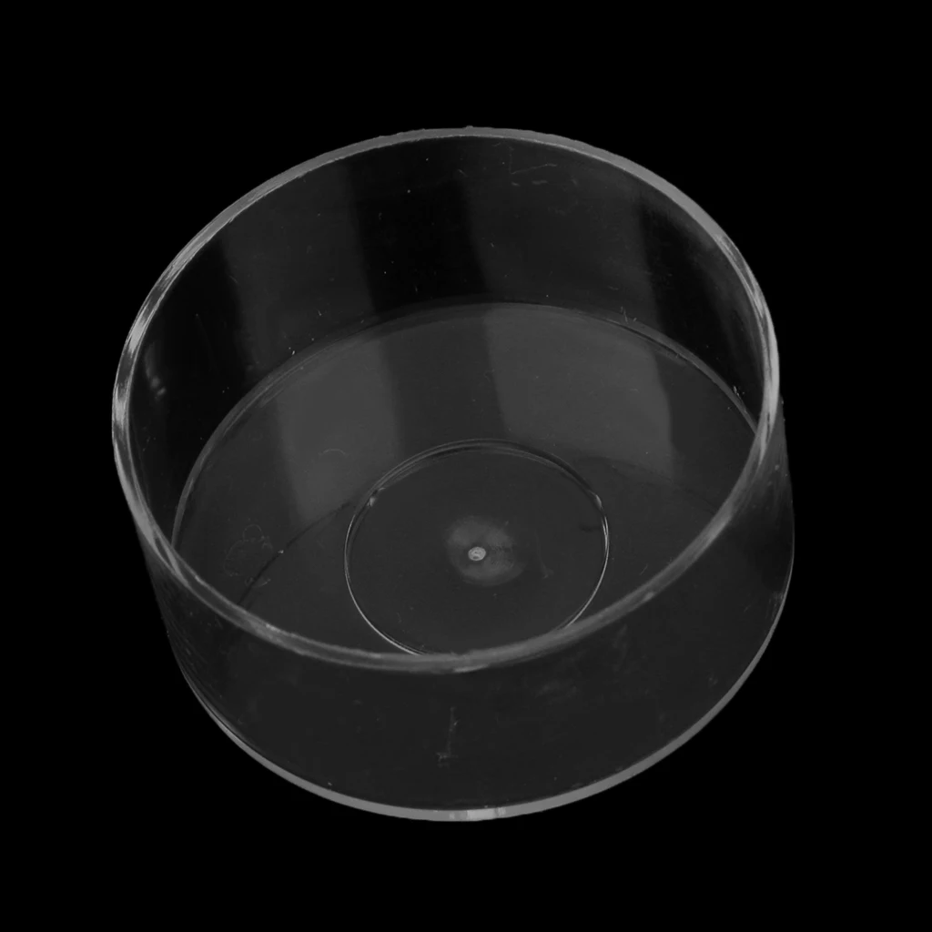 10 шт./партия прозрачные пластиковые чашки для чайных свечей круглая форма