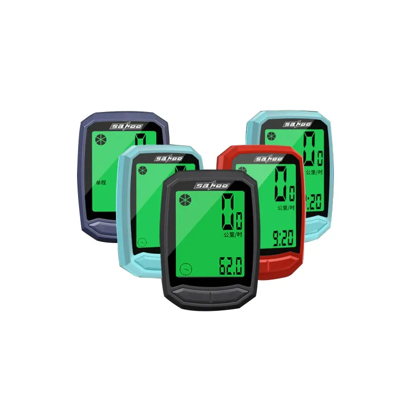 SAHOO велосипедный беспроводной проводной компьютер Спидометр Одометр +