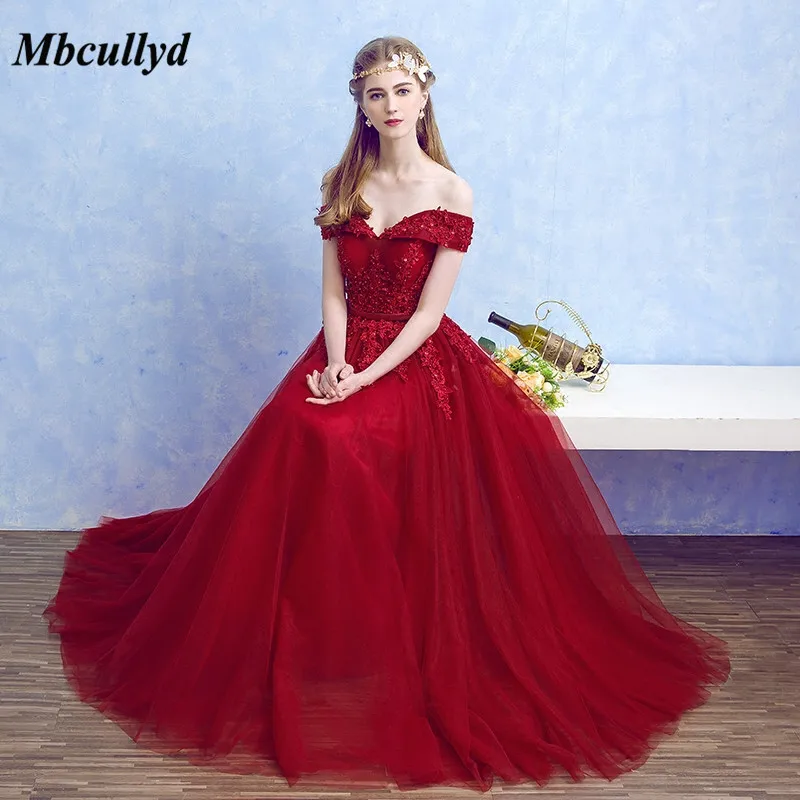 Платье для подружки невесты Mbcullyd длинное темно красное платье в пол 2018 г. Demoiselle