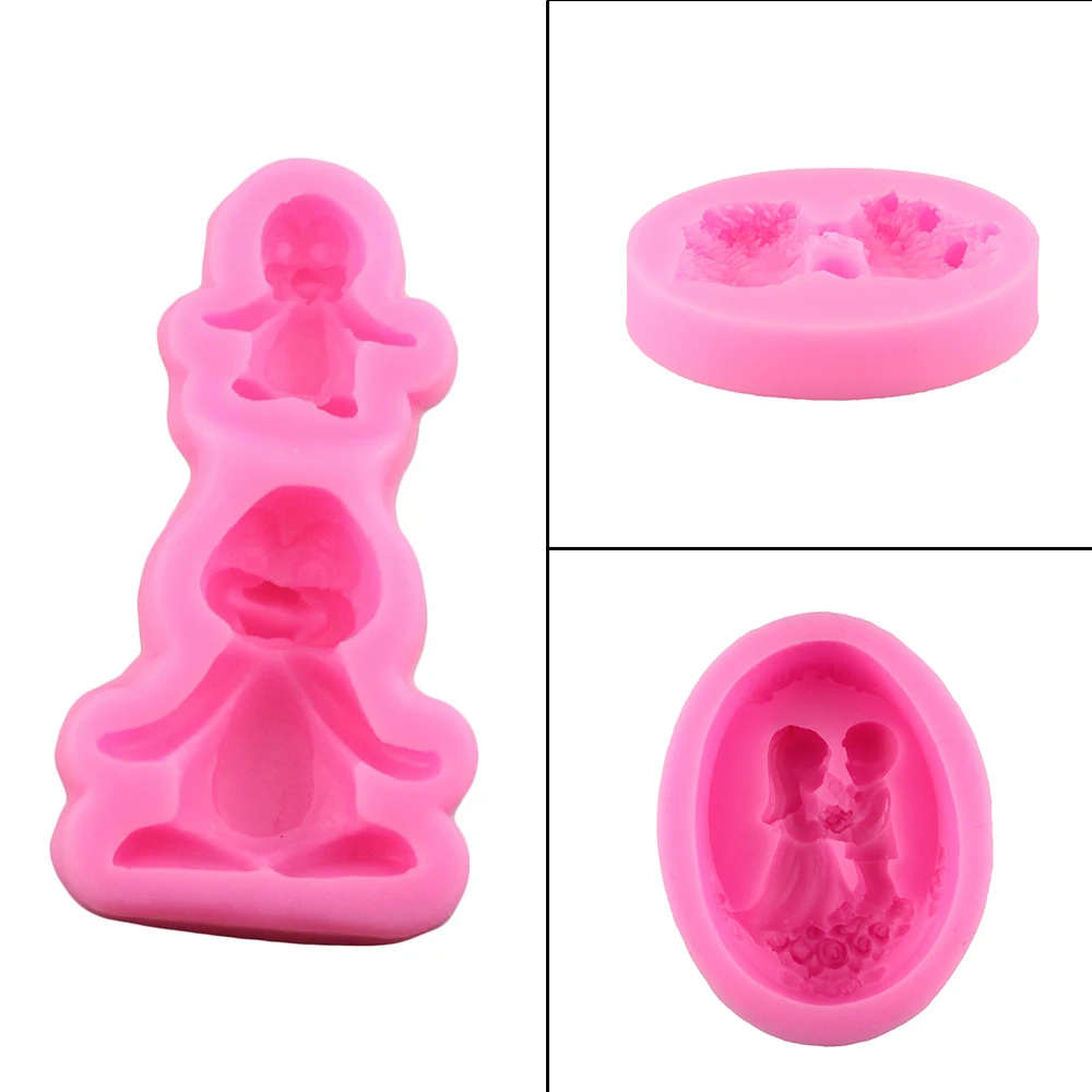 New Silicone Fondant Cake Mould Mold Chocolate Baking Sugarcraft Wedding Decoration | Дом и сад