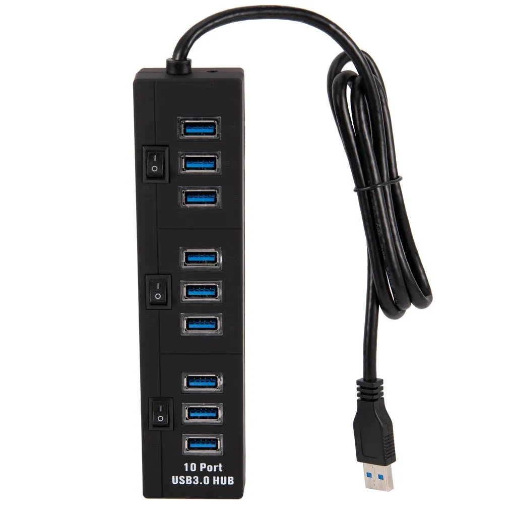 Концентратор USB 2 0 с питанием от концентратор Data10 порт s умный зарядный 3 отдельный