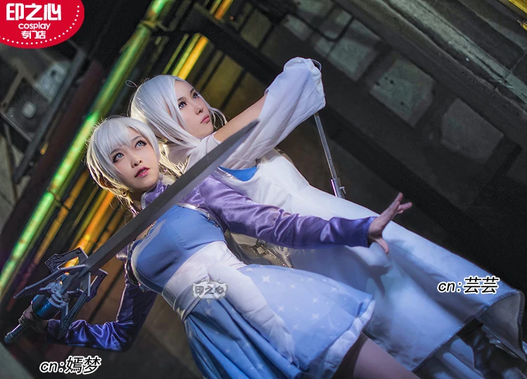 Weiss Schnee Косплей RWBY шни Вайс косплей костюм пальто платье женский сделан на заказ |