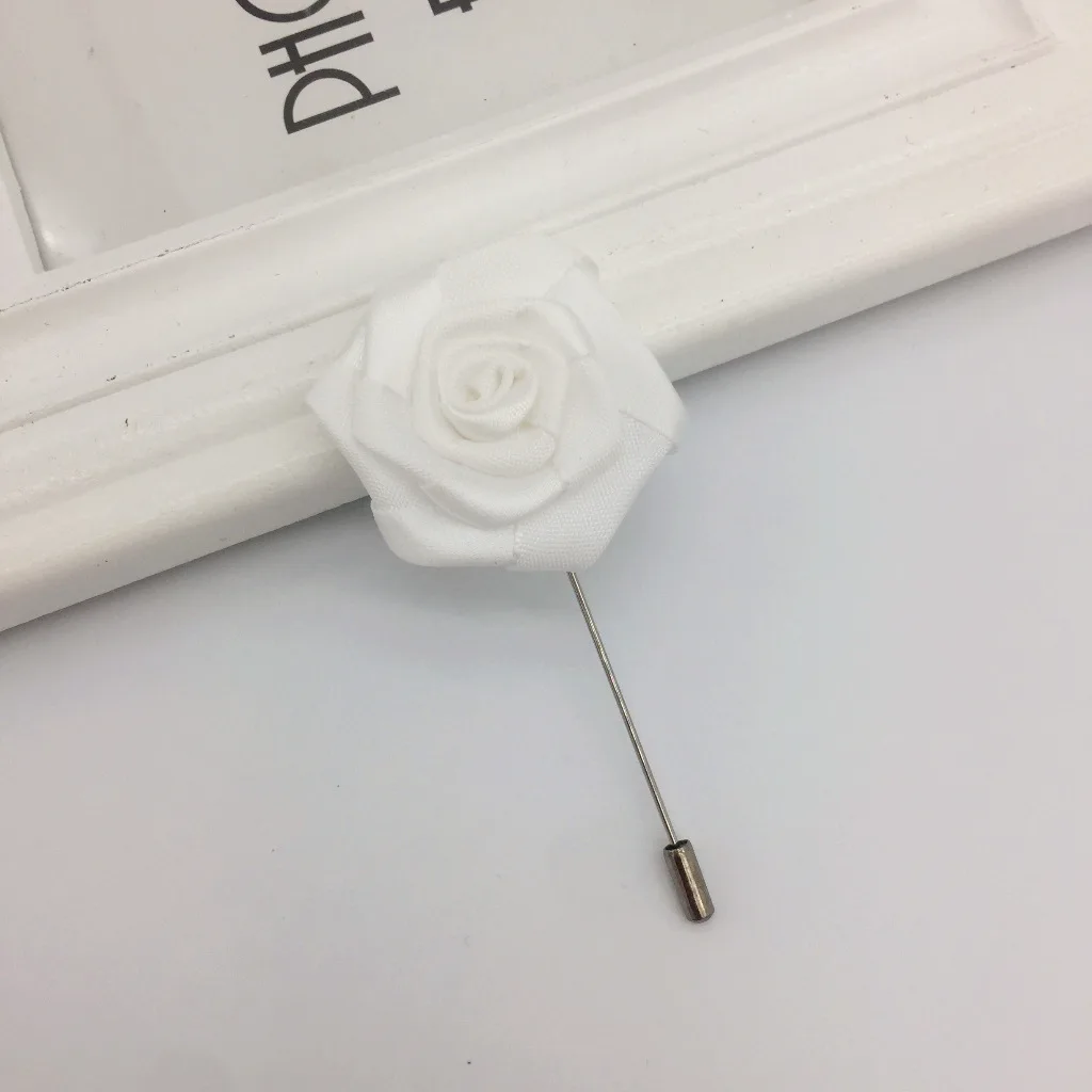 Lapel Pins Rose Brooches Badges Gifts For Men Women Jewelry Pincushion Long Man Suit Double-deck Brooch Bouquet Bridegroom | Украшения и