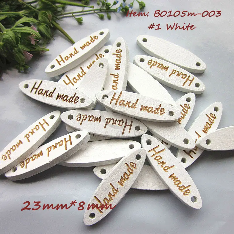 250 шт. белые/черные деревянные знаки конский глаз ручной работы пуговицы 23 мм * 8