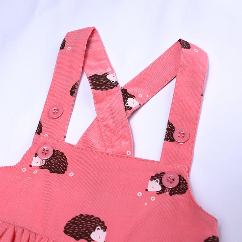 (6 шт./партия) Детское платье принцессы с бусинами осенняя одежда вельветовые