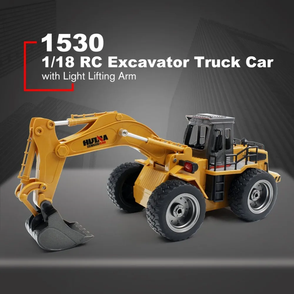 HUINA TOYS 1530 1/18 6CH Сплав RC экскаватор рутер конструирование грузовика строительный
