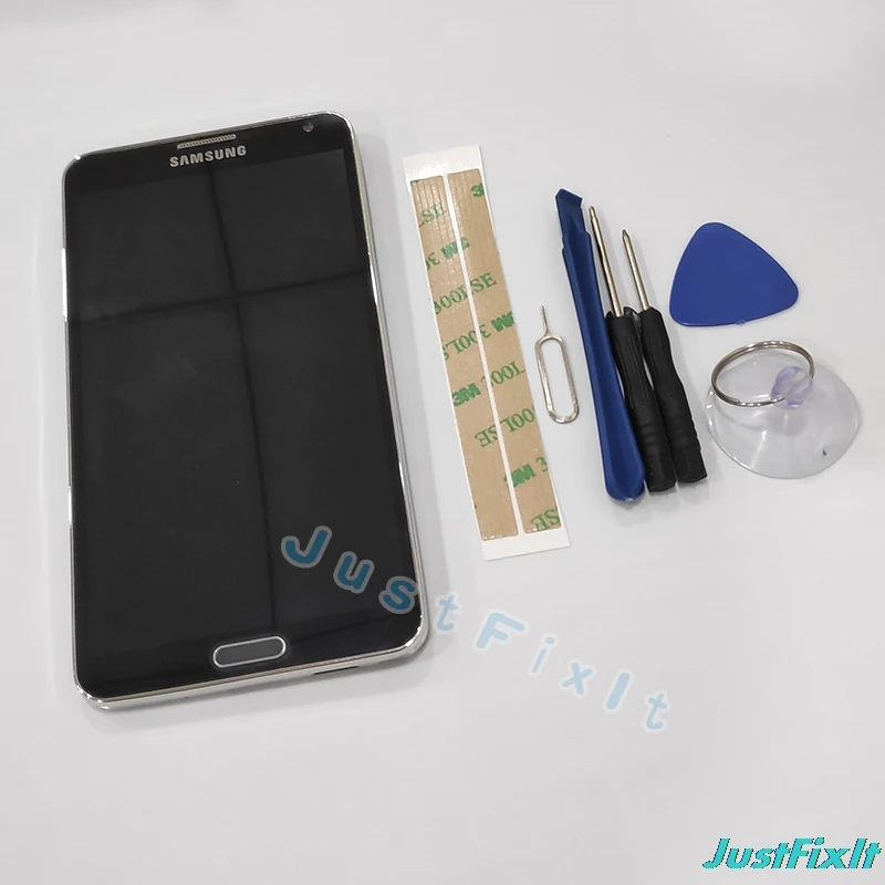 Для Samsung Galaxy Note3 Note 3 N9005 ЖК дисплей сенсорный экран дигитайзер сборка с рамкой 100%
