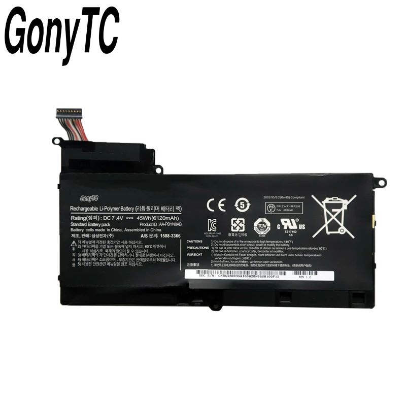 GONYTC AA PBYN8AB Аккумулятор для ноутбука SAMSUNG NP530U4B NP530U4C NP535U4C NP520U4C A08RUGenuine