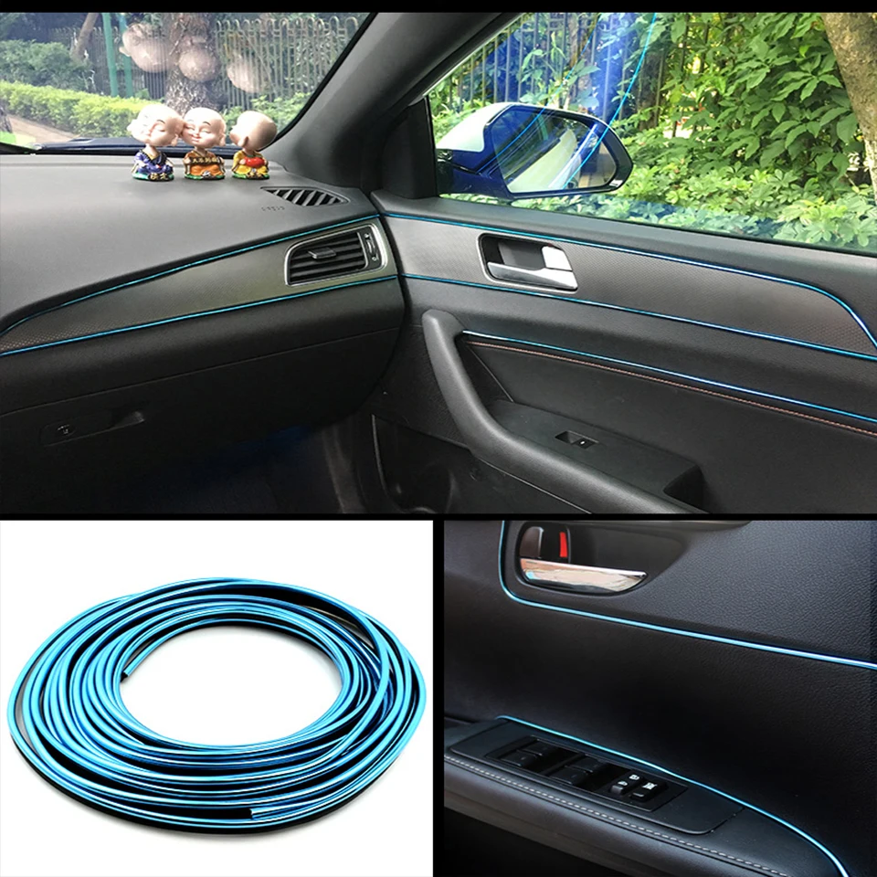 ZDPARTS 3 м декоративная наклейка для внутренней отделки автомобиля Audi A3 A4 B7 B8 B6 A6 C6 C5