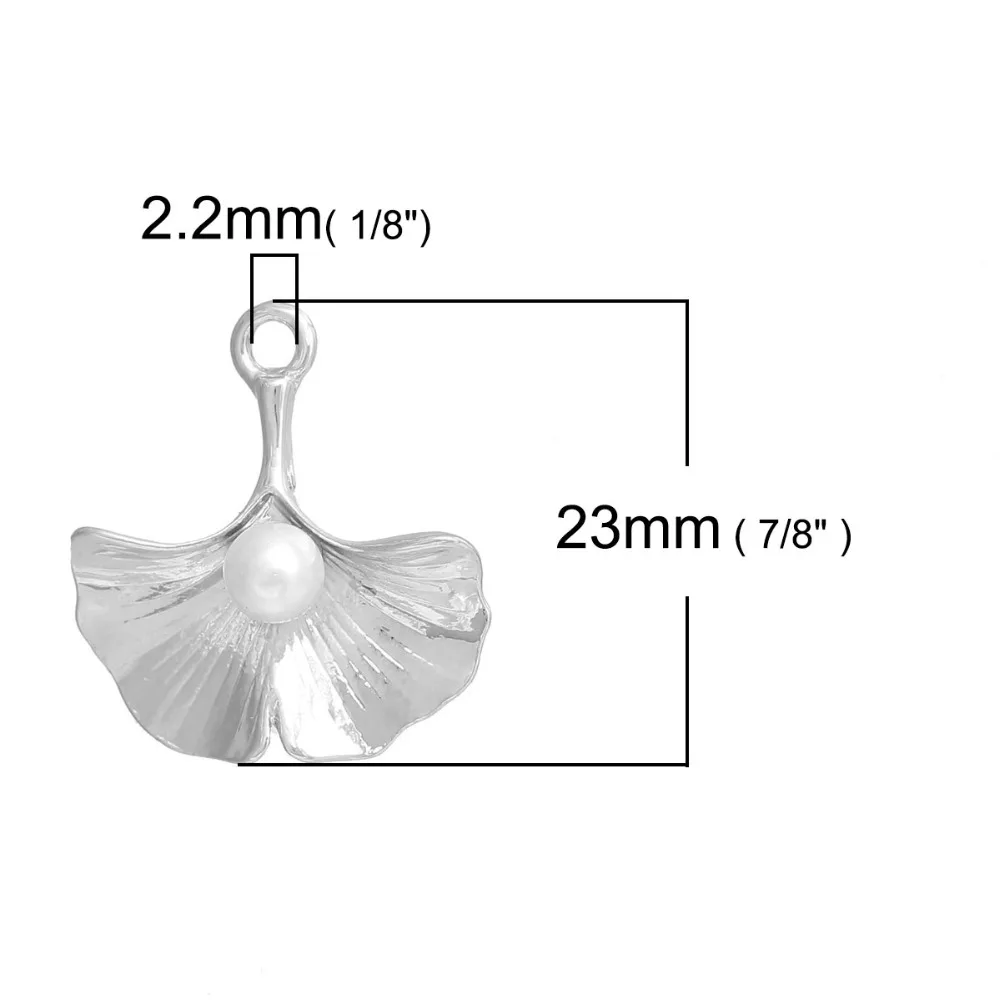 10 шт. подвеска в виде листьев гинкго из цинкового сплава|f pendant|pearl pendantpendants jewelry making
