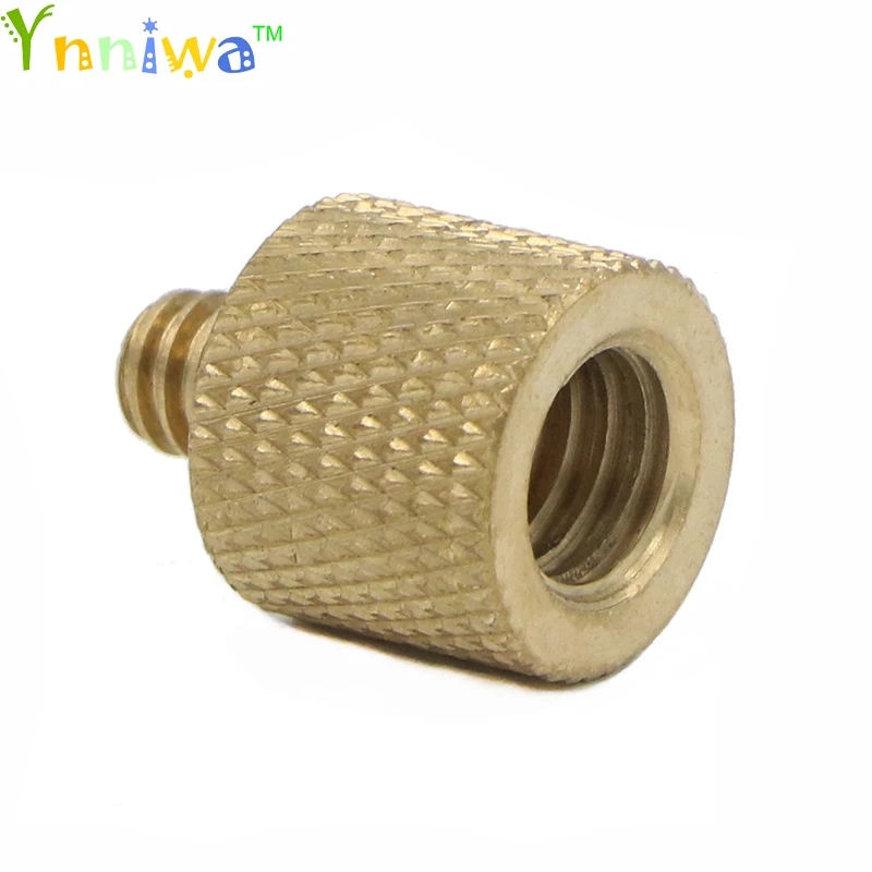Золотой Новый адаптер с резьбой редуктором 3/8 дюйма Мама на 1/4 медный переходник