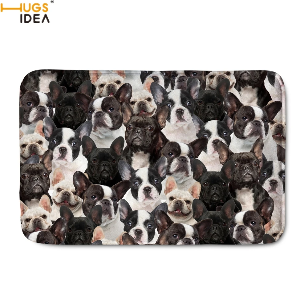 HUGSIDEA Kawaii 3D Dog French Bulldog/Boston Terrier печать ковры для гостиной домашний декор комнатные