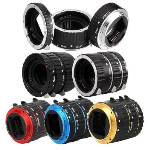 Металлическое Крепление с автофокусом AF макро Удлинительное Кольцо для