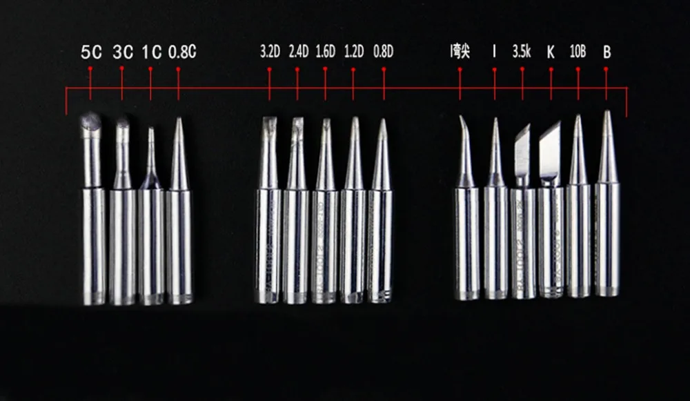 10PCS New Lead Free Solder Iron Tips Replacemen 936 900M-T-3C Head For Soldering Repair Station Welding | Инструменты