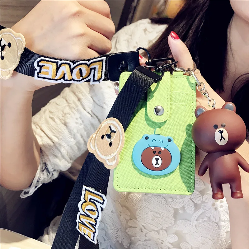 Style 2 Green 1 шт. kawaii корейский мультфильм Тоторо ID держатель для карт милые банковские кредитные карты пакеты на день рождения Рождественский подарок для девочек и мальчиков - Цвет: Style 2 Green