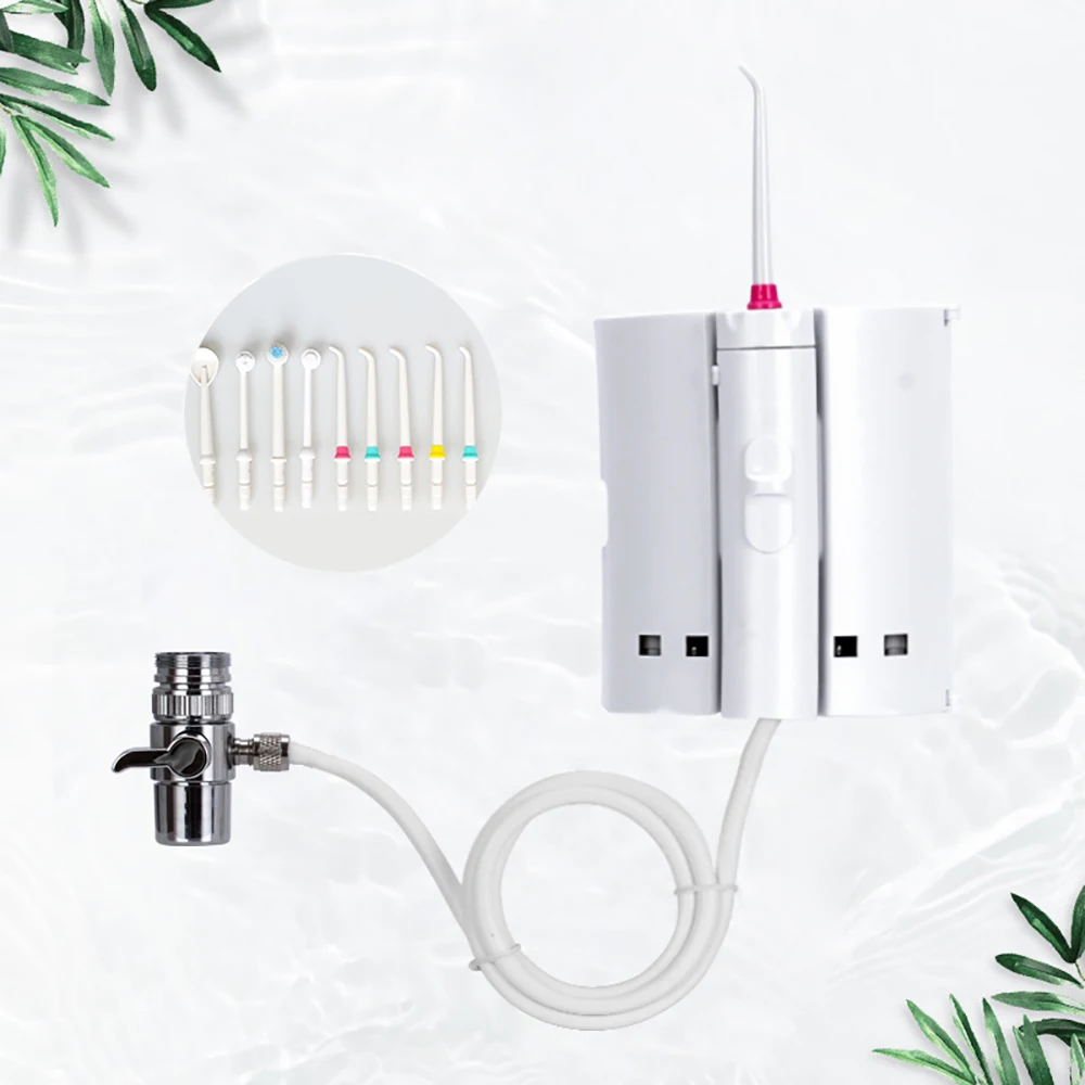 Ирригатор полости рта портативный с 10 насадками для зубной щетки|Ирригаторы рта|