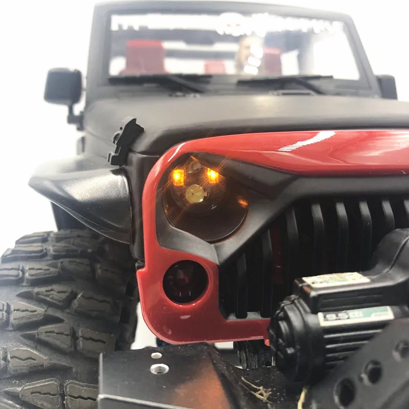 6V RC автомобильные фары 17 мм светодиодные фары для 1/10 RC jeep Wrangle корпус автомобиля scx 10 d90 90046 90047 trx4 части автомобиля