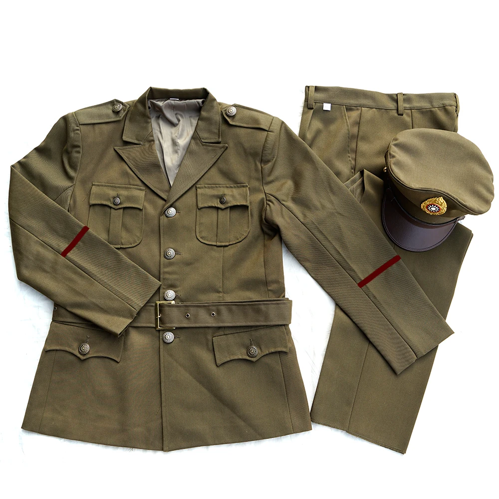 

WW2 CHINA KMT GENERAL OFFICER AMERICAN STYLE UNIFORM SUIT DARK YELLOE
