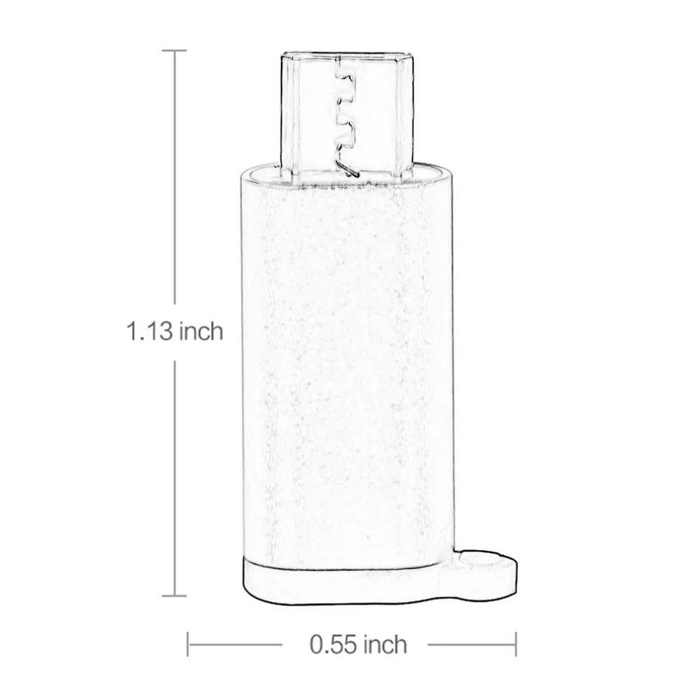 Портативный мини адаптер USB Type C в Micro USB|Переходники и адаптеры| |